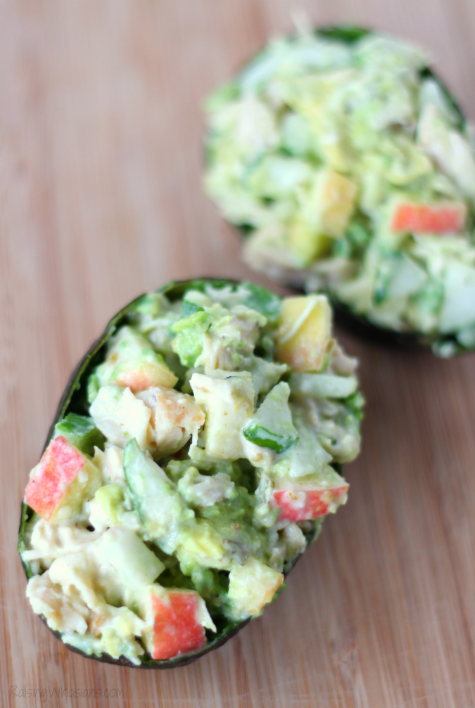 5-Minute Sweet and Spicy Chicken Salad - RaisingWhasians.com Amazing chicken salad