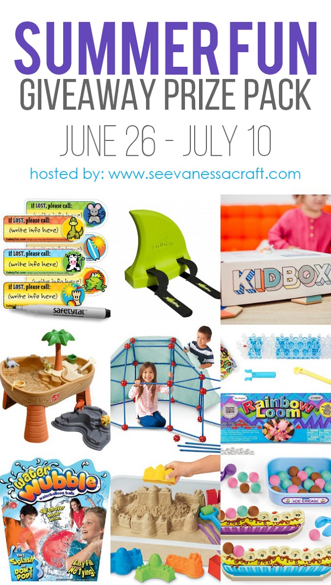 Kids summer fun prize pack
