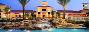 Holiday inn orange lake lobby from lazy river