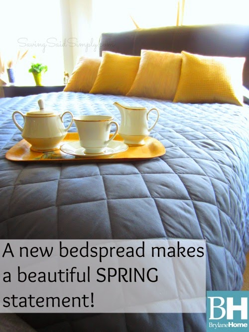 BrylaneHome How To Give Your Bedroom An Easy SPRING Makeover Raising   Brylane Home Comforter Review1 