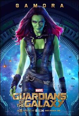 Gamora poster for Guardians of the Galaxy
