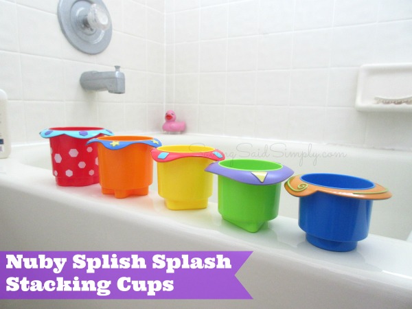 nuby splish splash stacking cups