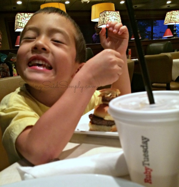 Ruby Tuesday kids meal
