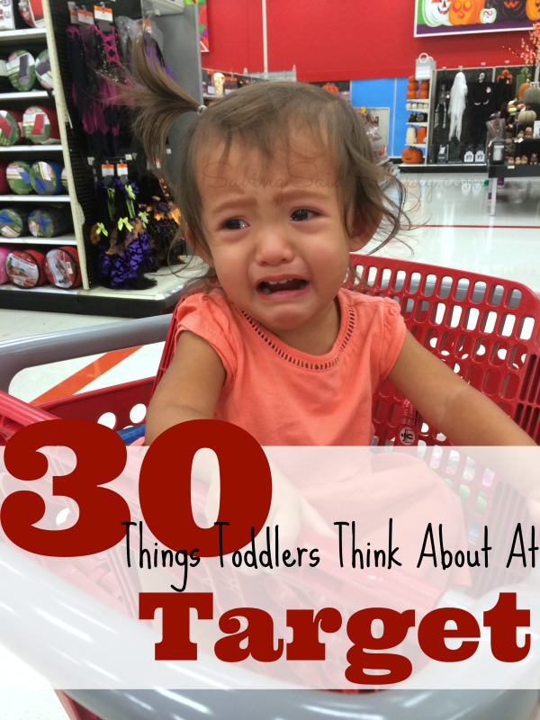 Things toddlers think about at Target