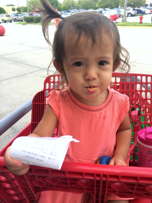 Toddler shopping Target
