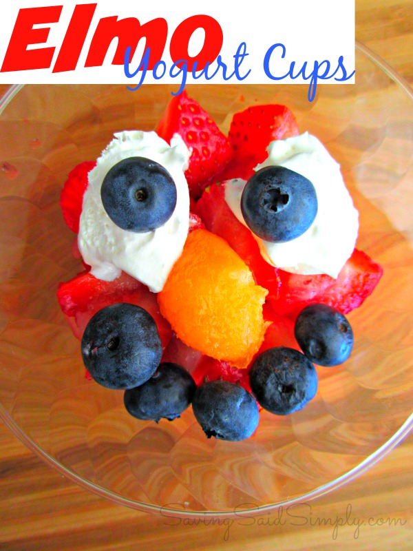 Elmo yogurt cups