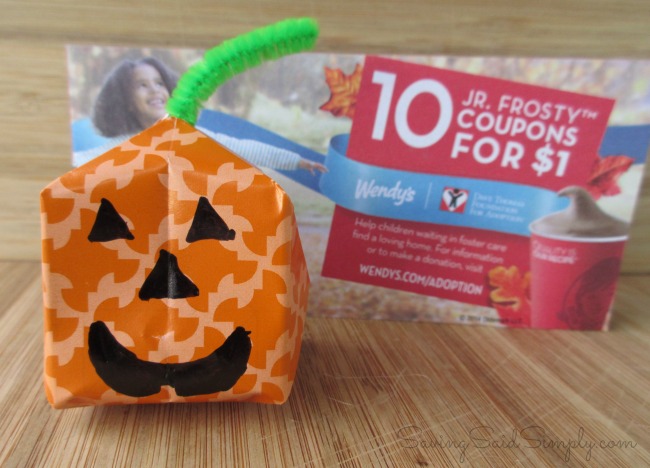 Pumpkin craft wendys