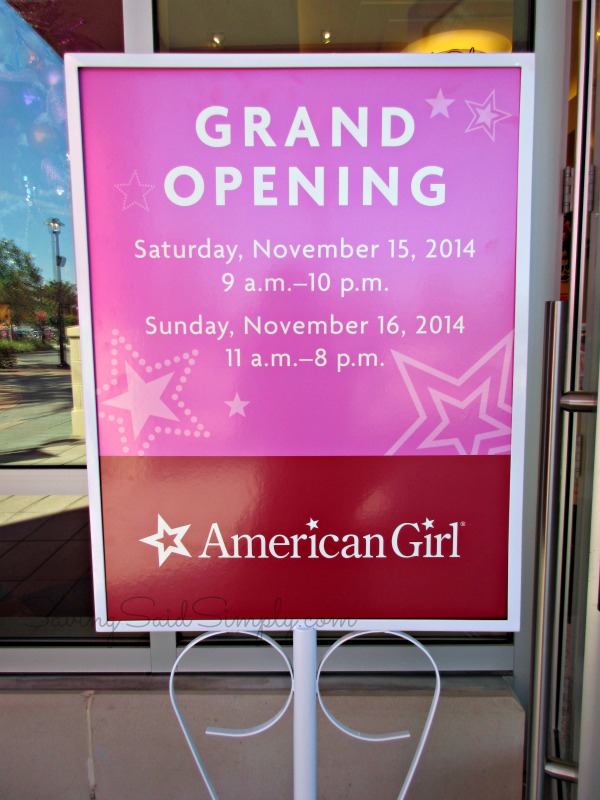 American girl Orlando opening