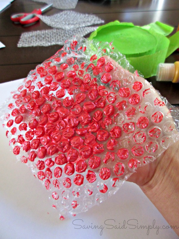 Ubble wrap kids craft