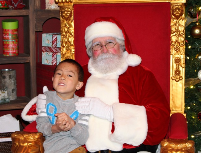 Busch gardens Christmas town Santa