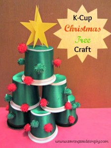 DIY Olaf ornament kids craft Kcup Christmas tree craft