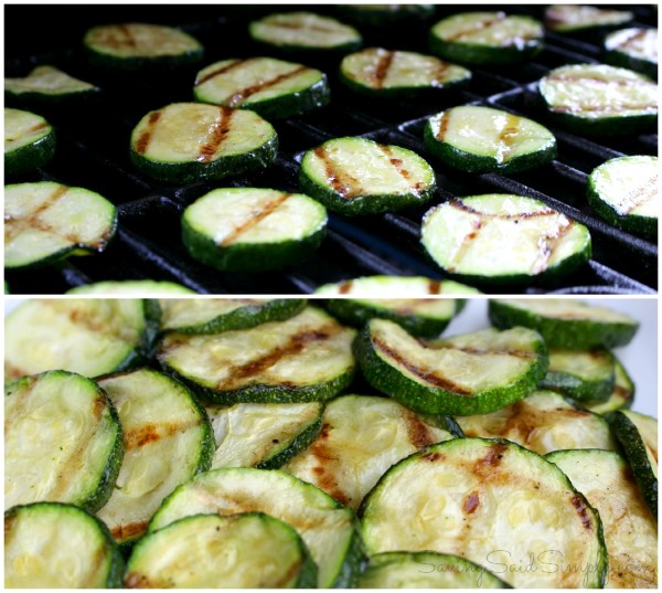 Grilled zucchini chips
