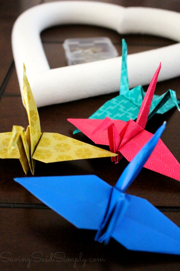 How to origami wreath