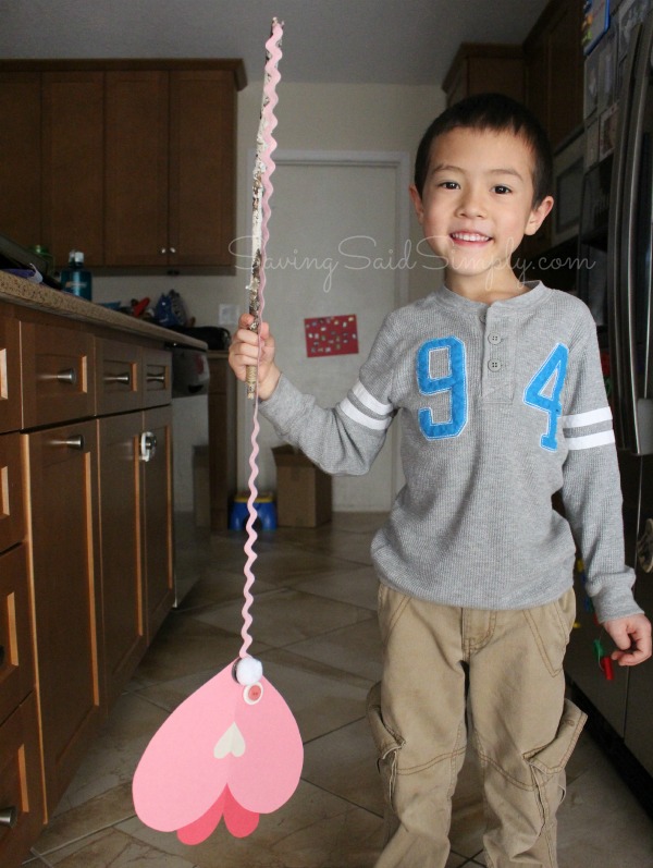 Valentines day kids craft go fish Valentines day kids activity