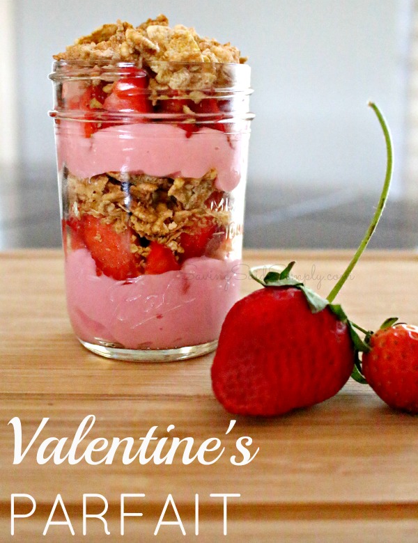 Easy valentines parfait recipe