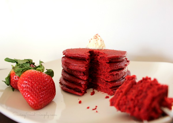 Red velvet pancakes recipe Red velvet pancakes