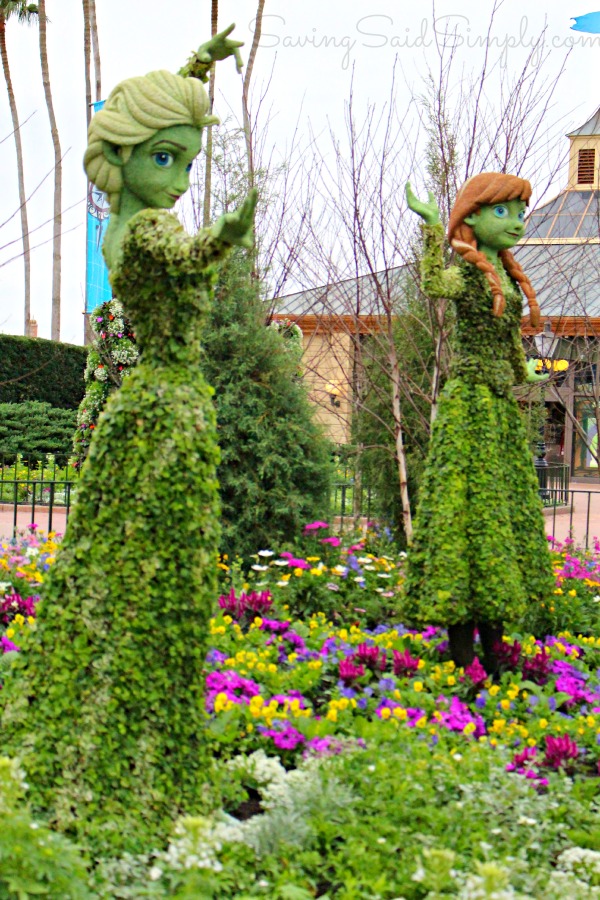 Anna elsa topiaries