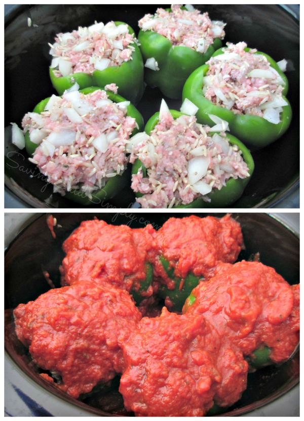 Crockpot stuffed peppers turkey