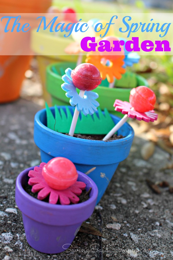 DIY spring garden for kids