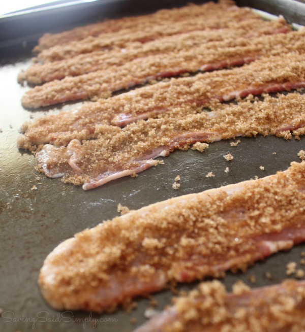 Easy Candied Bacon Recipe with Peanut Butter Drizzle