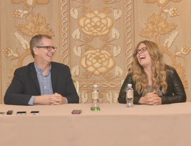 Chris Buck Jennifer Lee won't let it go frozen fever interview #CinderellaEvent Frozen fever interview Chris buck Jennifer lee
