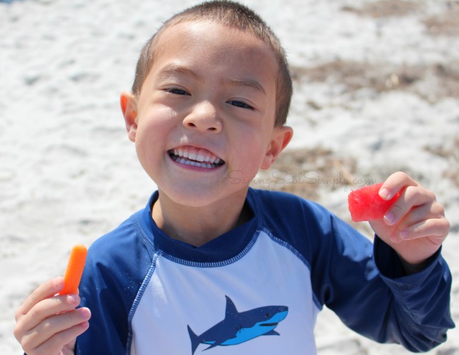 Kids beach food