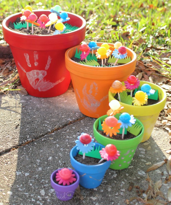 Lollipop garden craft
