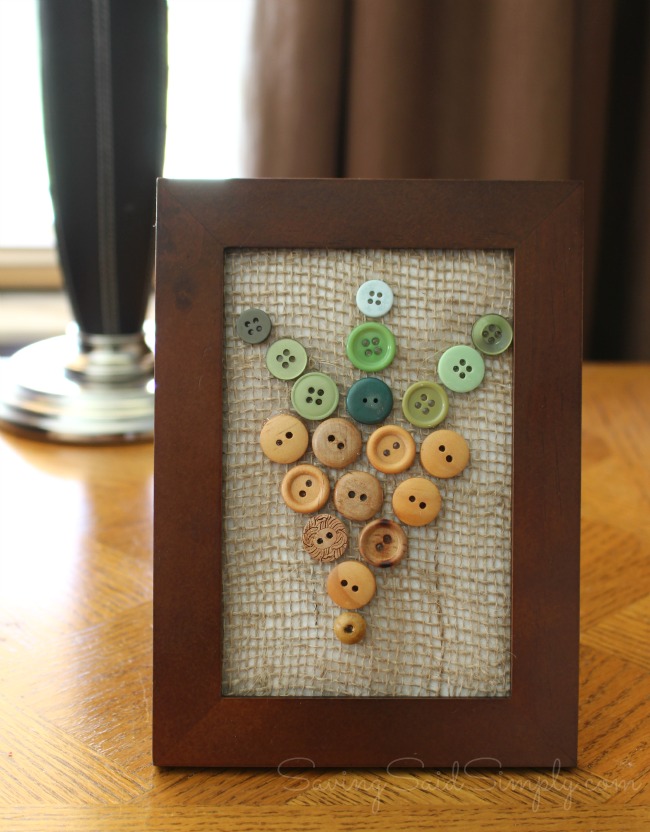 Spring decor button art