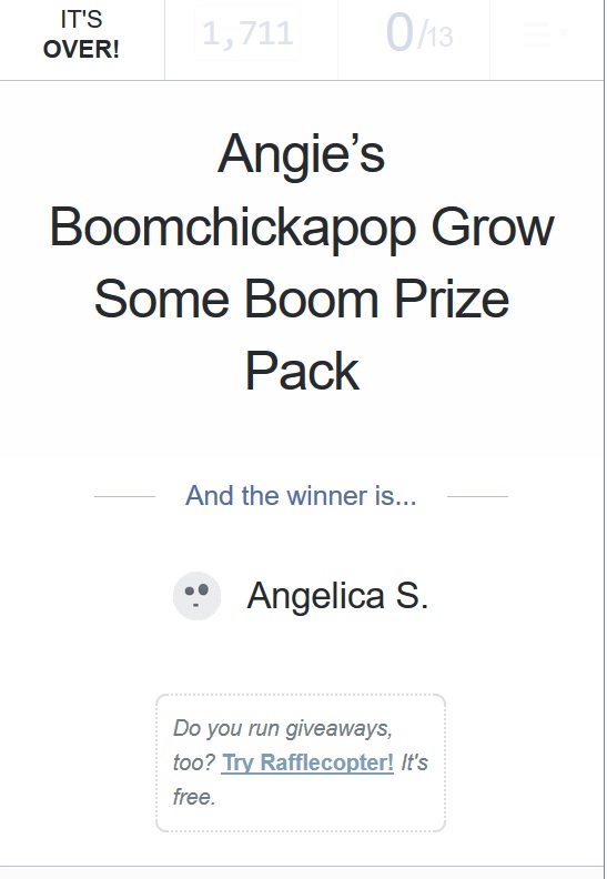Boomchickapop giveaway