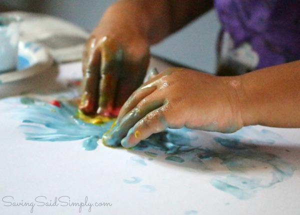 Easy homemade fingerpaint