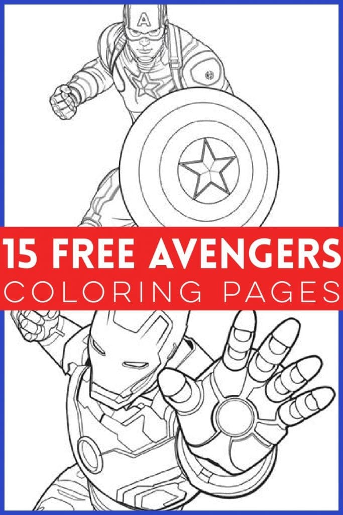 Free Marvel Avengers coloring pages