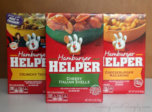 Hamburger helper free beef
