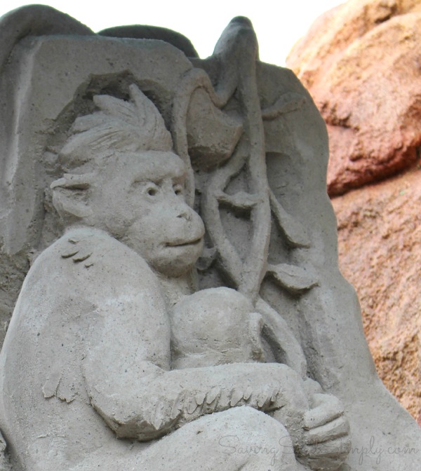 Monkey kingdom sand sculpture