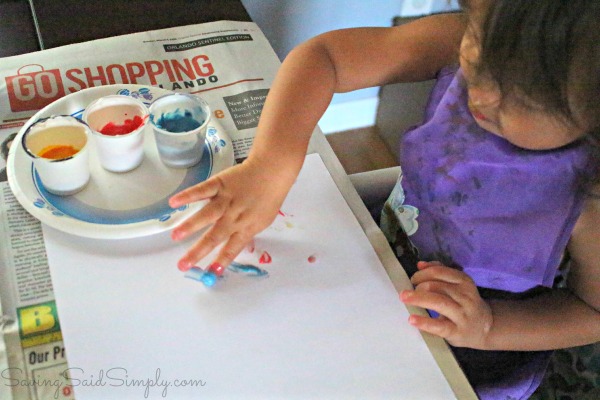 DIY finer paint toddlers
