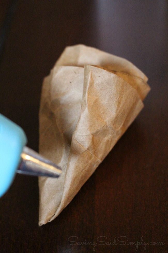 DIY paper bag flower craft tutorial