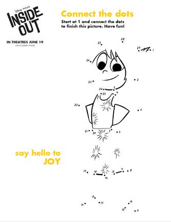 Free Pixar Inside Out Printable Coloring Pages Activities