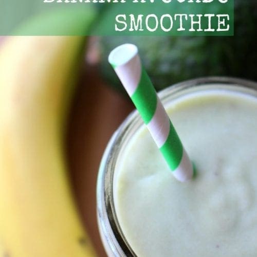 Paleo banana avocado smoothie