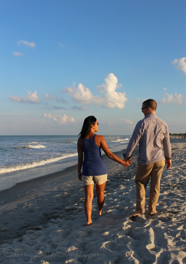 Sunset beach date