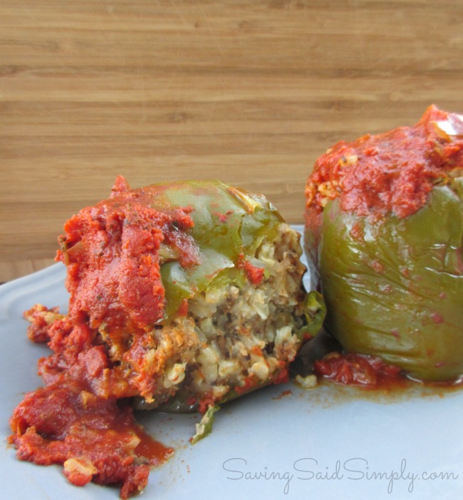 Stuffed peppers crockpot recipe