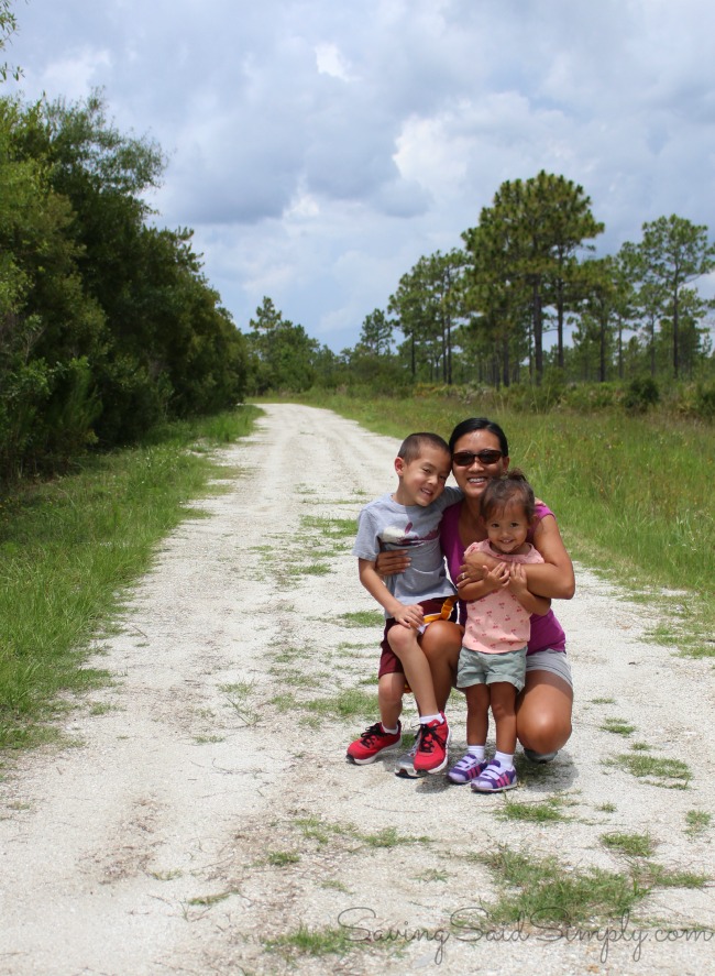 Hiking family