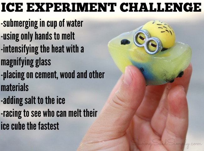 Kids ice experiment ideas