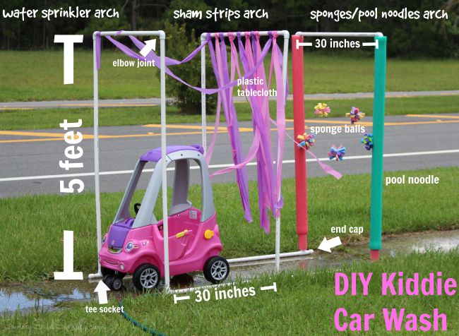DIY car wash kids pvc
