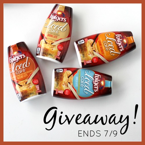 Folgers giveaway iced cafe