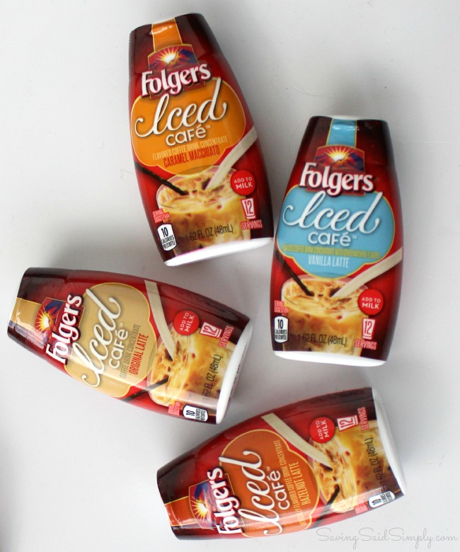 Folgers iced cafe coffee concentrates