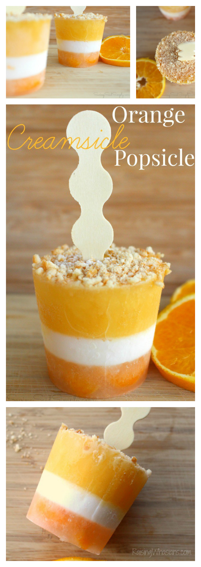Homemadae orange creamsicle popsicle recipe pinterest
