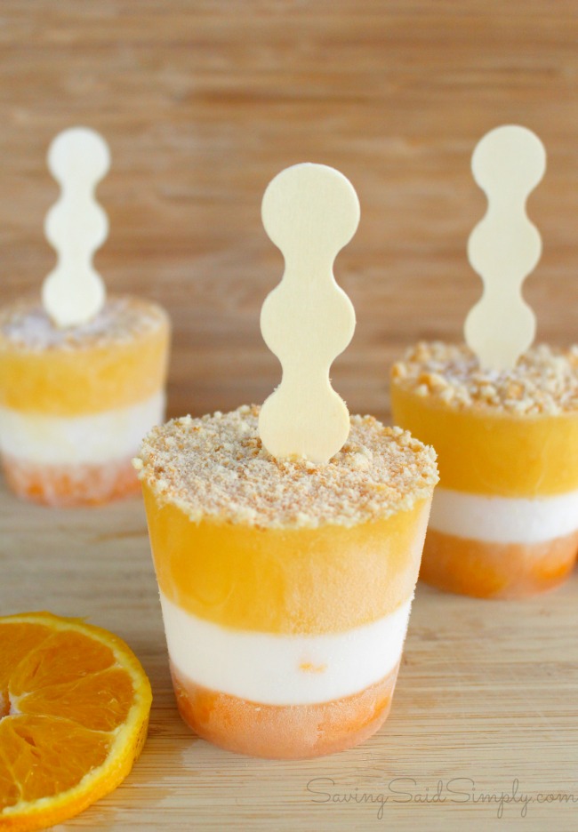 Homemade orange creamsicle popsicles recipe