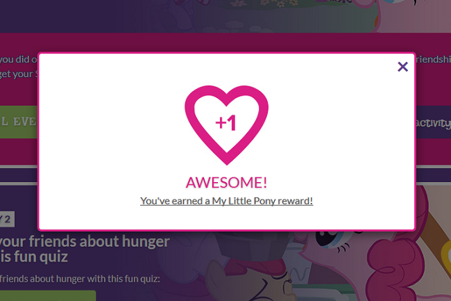 My little pony reward