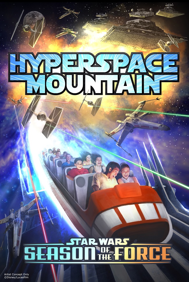Toy story land, star wars land, avatar land at Disney world Hyperspace mountain star wars land