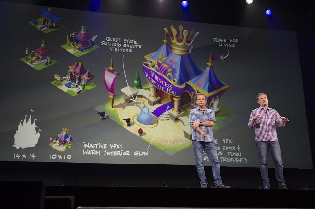 D23 expo Disney interactive panel 7 new games Magic kingdoms mobile app