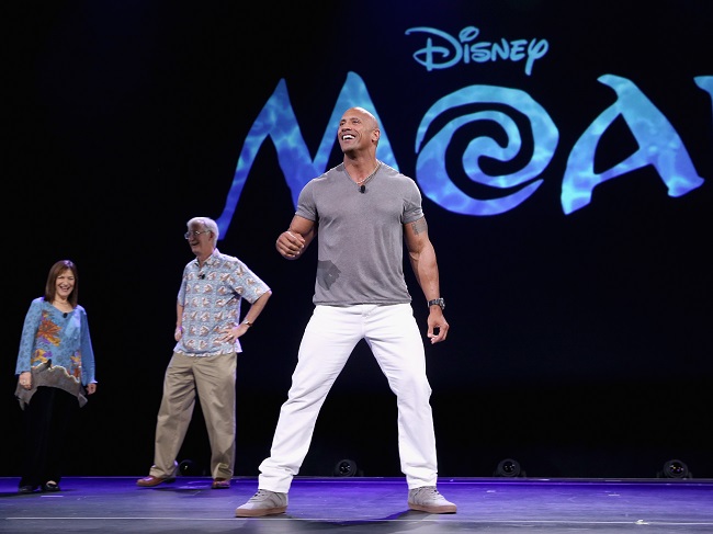 Moana the rock Dwayne johnson